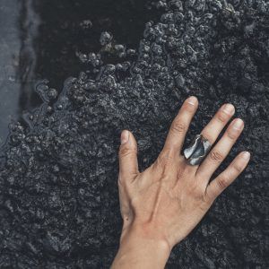 Anillo de plata con ondas ajustable hecho a mano