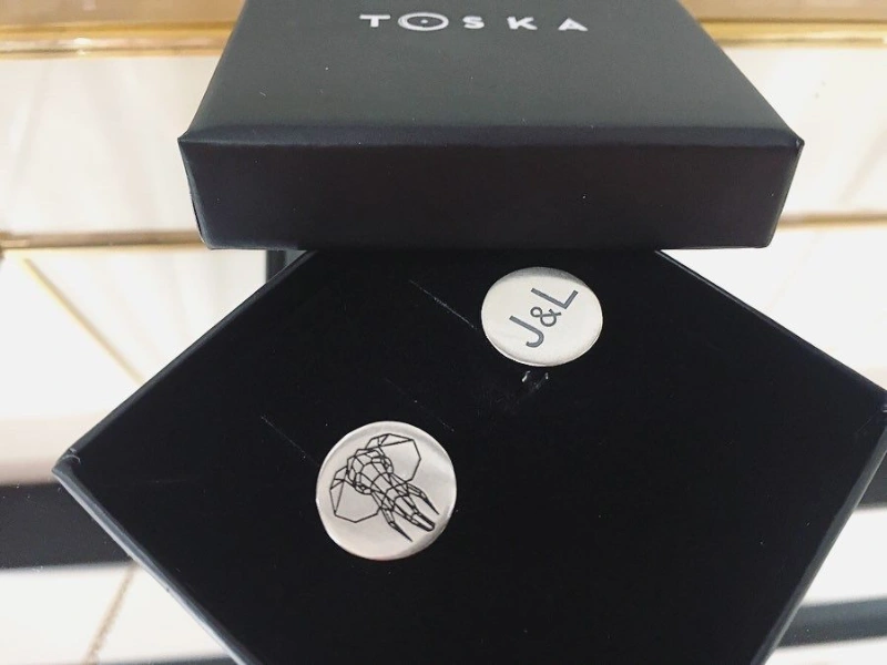 gemelos personalizados novio