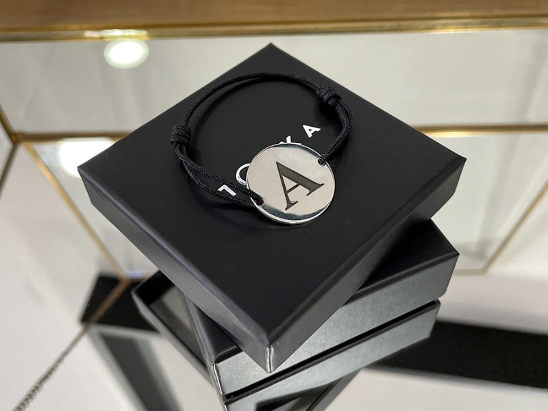 pulsera hombre plata toska