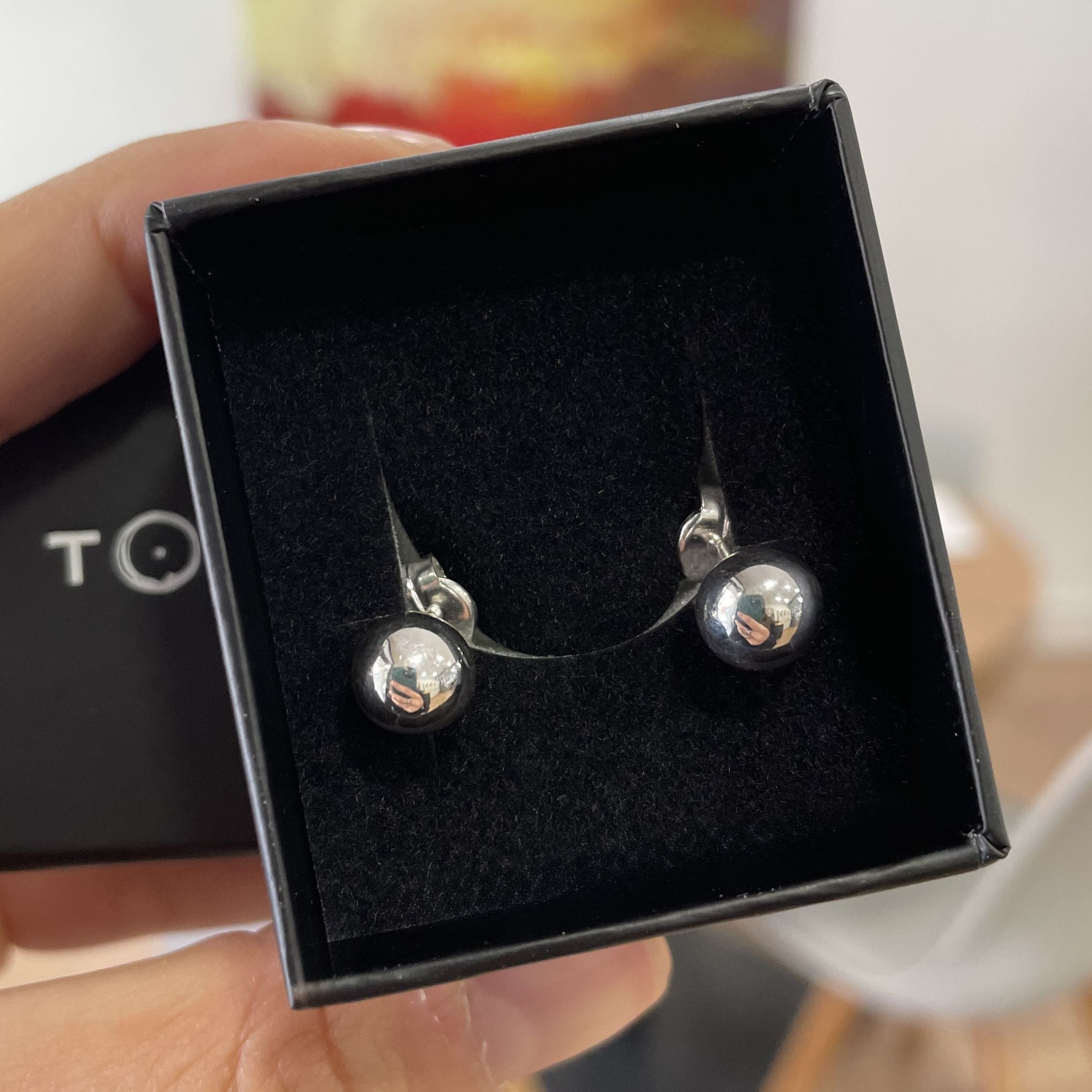PENDIENTES BOLAS PLATA TOSKA