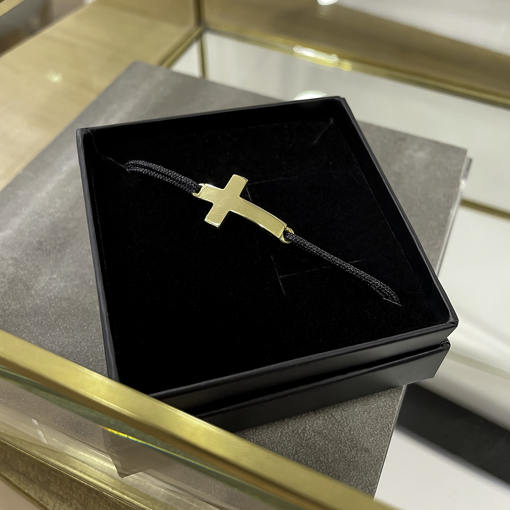 PULSERA CRUZ ORO TOSKA
